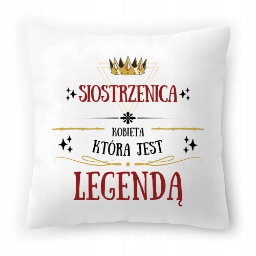 Poduszka Dla Siostrzenicy na Urodziny Prezent z Nadrukiem ze Zdjęciem