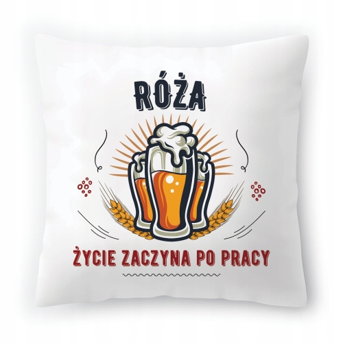 Poduszka Róży Różyczki na Urodziny na Prezent z Nadrukiem ze Zdjęciem
