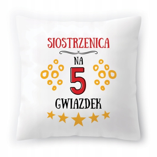 Poduszka Dla Siostrzenicy na Urodziny Prezent z Nadrukiem ze Zdjęciem