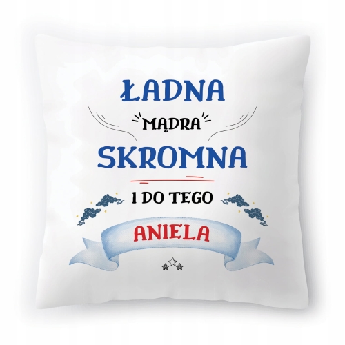 Poduszka Dla Anieli na Urodziny Imieniny Prezent z Nadrukiem ze Zdjęciem