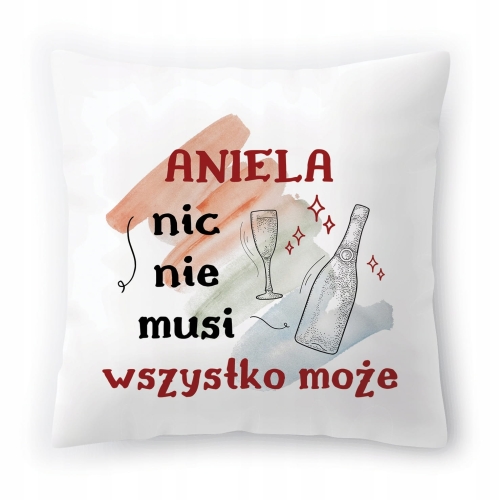 Poduszka Dla Anieli na Urodziny Imieniny Prezent z Nadrukiem ze Zdjęciem