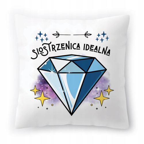 Poduszka Dla Siostrzenicy na Urodziny Prezent z Nadrukiem ze Zdjęciem