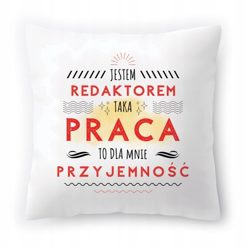 Poduszka Dla Redaktora na Urodziny na Prezent z Nadrukiem ze Zdjęciem