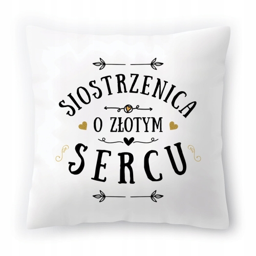 Poduszka Dla Siostrzenicy na Urodziny Prezent z Nadrukiem ze Zdjęciem