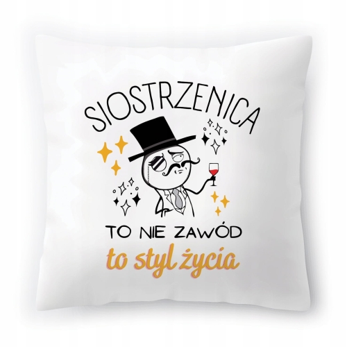 Poduszka Dla Siostrzenicy na Urodziny Prezent z Nadrukiem ze Zdjęciem
