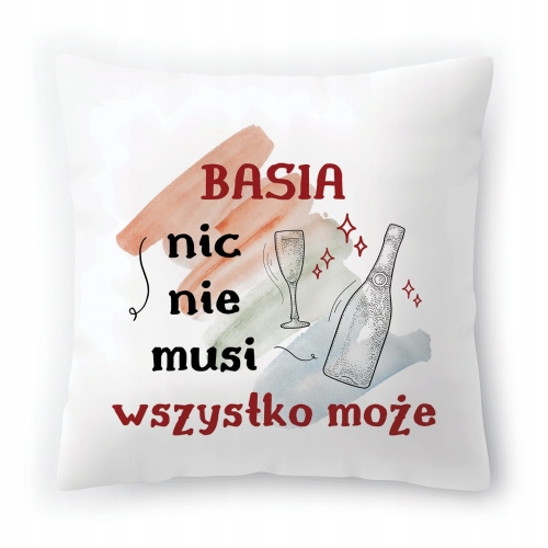 Poduszka Basi Barbary na Urodziny na Prezent z Nadrukiem ze Zdjęciem