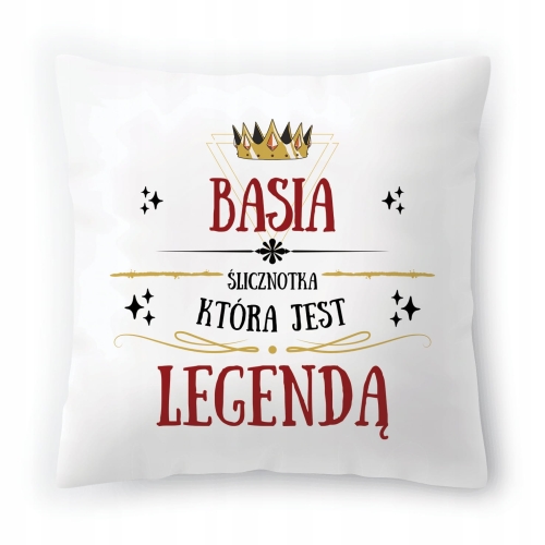 Poduszka Basi Barbary na Urodziny na Prezent z Nadrukiem ze Zdjęciem