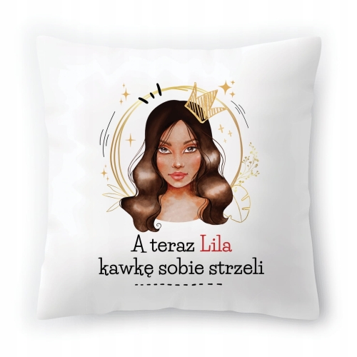 Poduszka Lili na Urodziny na Prezent z Nadrukiem ze Zdjęciem