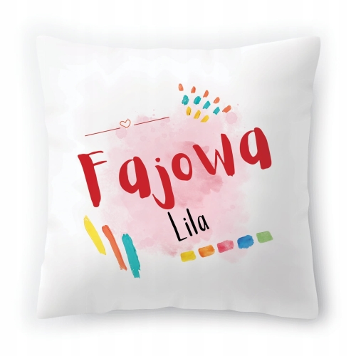 Poduszka Lili na Urodziny na Prezent z Nadrukiem ze Zdjęciem