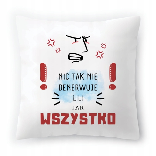 Poduszka Lili na Urodziny na Prezent z Nadrukiem ze Zdjęciem