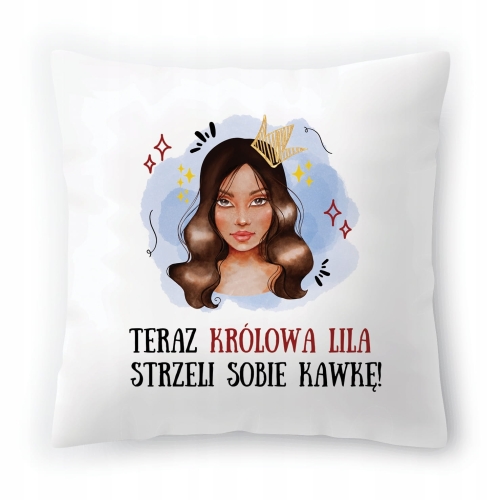 Poduszka Lili na Urodziny na Prezent z Nadrukiem ze Zdjęciem