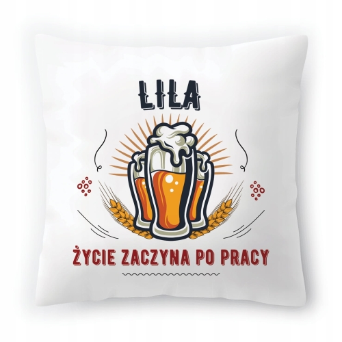 Poduszka Lili na Urodziny na Prezent z Nadrukiem ze Zdjęciem