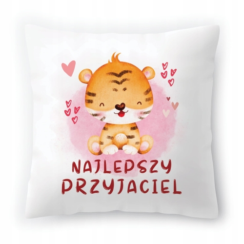 Poduszka Tygryski Tygrysek na Urodziny na Prezent z Nadrukiem ze Zdjęciem