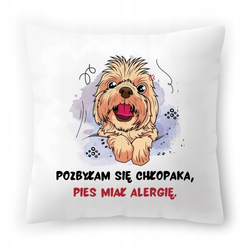 Poduszka Pies Piesek Pieski Pieseczki na Prezent z Nadrukiem ze Zdjęciem