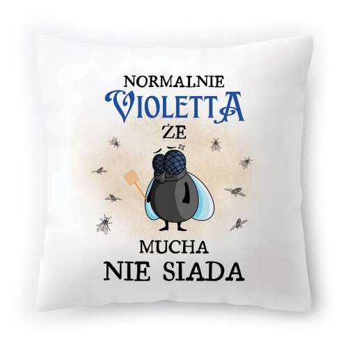 Poduszka Dla Violetty na Urodziny Imieniny Prezent z Nadrukiem ze Zdjęciem