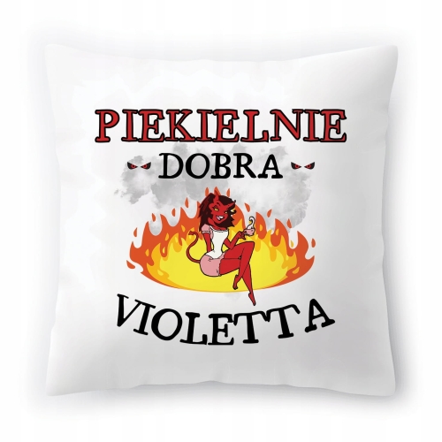 Poduszka Dla Violetty na Urodziny Imieniny Prezent z Nadrukiem ze Zdjęciem