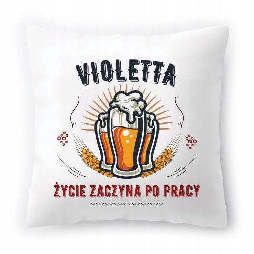 Poduszka Dla Violetty na Urodziny Imieniny Prezent z Nadrukiem ze Zdjęciem