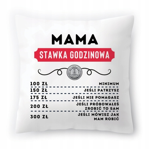 Poduszka Dla Mamy Mamusi Urodziny Imieniny Prezent z Nadrukiem ze Zdjęciem