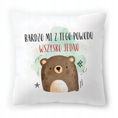 Poduszka Misie Misiaczki na Urodziny na Prezent z Nadrukiem ze Zdjęciem