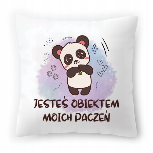Poduszka Misie Misiaczki na Urodziny na Prezent z Nadrukiem ze Zdjęciem