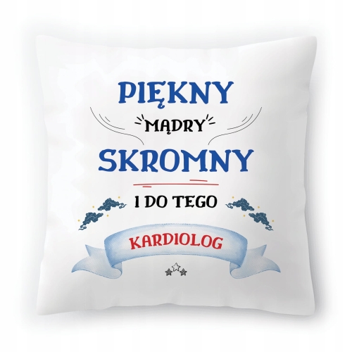 Poduszka Dla Kardiologa na Urodziny na Prezent z Nadrukiem ze Zdjęciem