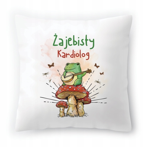 Poduszka Dla Kardiologa na Urodziny na Prezent z Nadrukiem ze Zdjęciem
