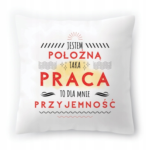 Poduszka Dla Położnej na Urodziny na Prezent z Nadrukiem ze Zdjęciem