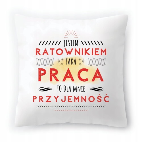 Poduszka Dla Ratownika na Urodziny na Prezent z Nadrukiem ze Zdjęciem