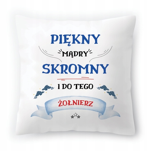 Poduszka Dla Żołnierza na Urodziny na Prezent z Nadrukiem ze Zdjęciem