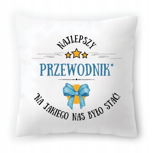 Poduszka Dla Przewodnika na Urodziny na Prezent z Nadrukiem ze Zdjęciem