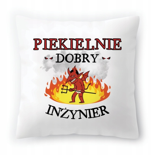 Poduszka Dla Inżyniera na Urodziny na Prezent z Nadrukiem ze Zdjęciem