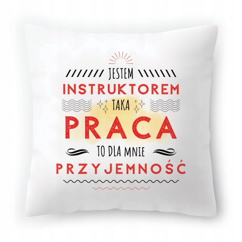 Poduszka Dla Instruktora na Urodziny na Prezent z Nadrukiem ze Zdjęciem