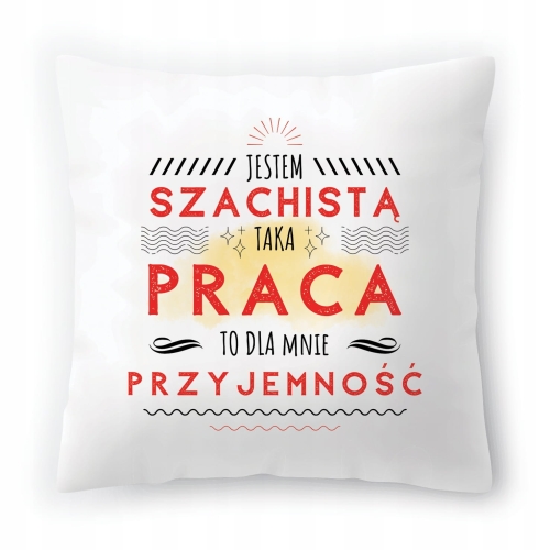 Poduszka Dla Szachisty na Urodziny na Prezent z Nadrukiem ze Zdjęciem