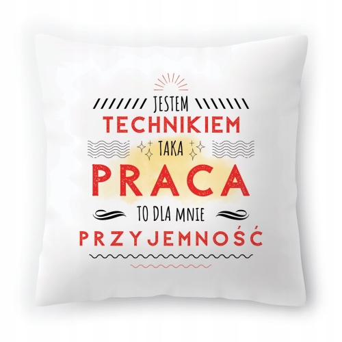 Poduszka Dla Technika na Urodziny na Prezent z Nadrukiem ze Zdjęciem