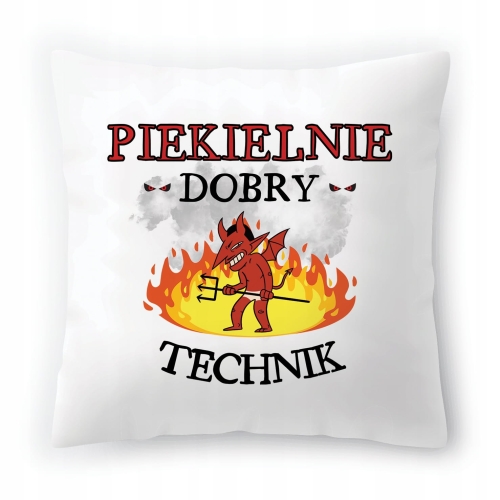 Poduszka Dla Technika na Urodziny na Prezent z Nadrukiem ze Zdjęciem