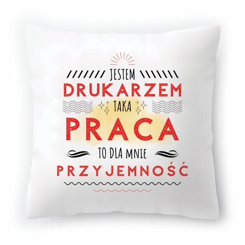 Poduszka Dla Drukarza na Urodziny na Prezent z Nadrukiem ze Zdjęciem