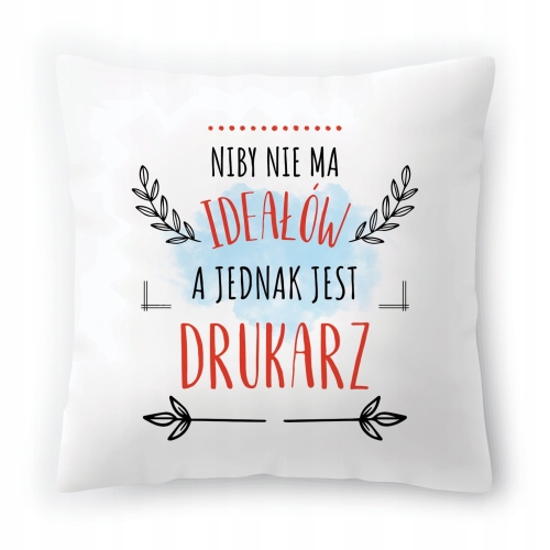 Poduszka Dla Drukarza na Urodziny na Prezent z Nadrukiem ze Zdjęciem