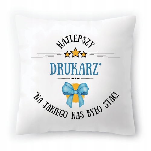 Poduszka Dla Drukarza na Urodziny na Prezent z Nadrukiem ze Zdjęciem