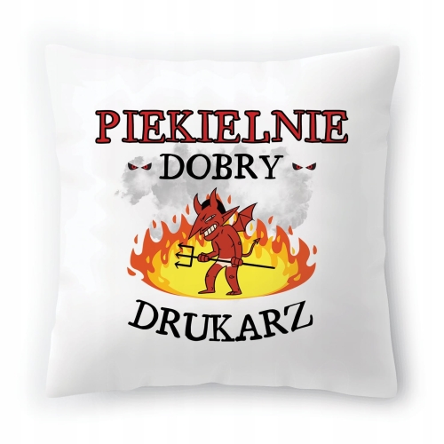 Poduszka Dla Drukarza na Urodziny na Prezent z Nadrukiem ze Zdjęciem
