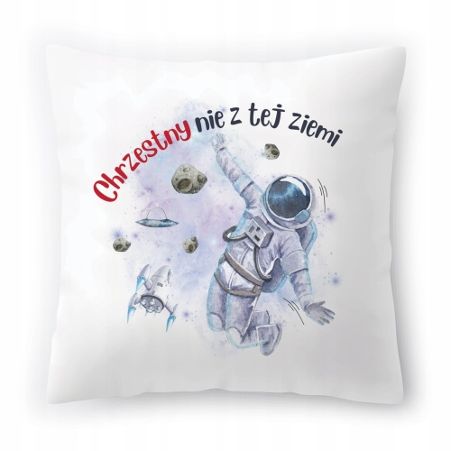 Poduszka Dla Chrzestnego Urodziny Prezent z Nadrukiem ze Zdjęciem