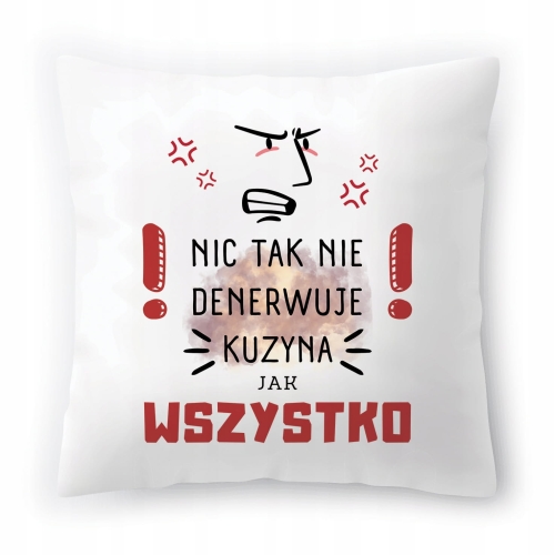 Poduszka Dla Kuzyna na Urodziny Imieniny Prezent z Nadrukiem ze Zdjęciem
