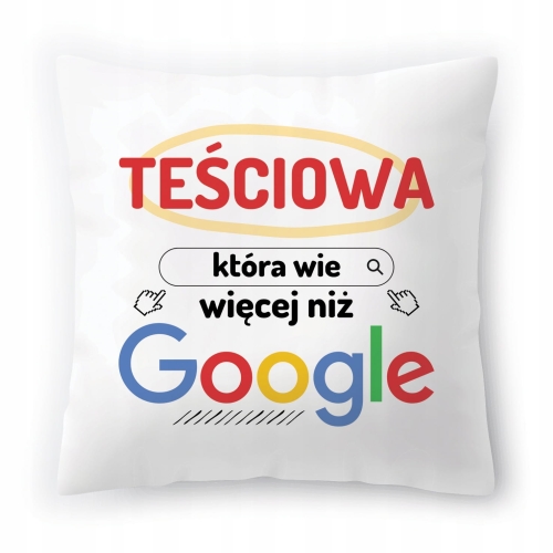 Poduszka Dla Teściowej Urodziny Imieniny Prezent z Nadrukiem ze Zdjęciem