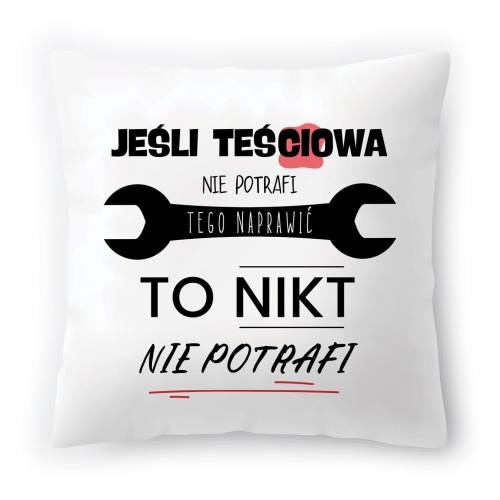 Poduszka Dla Teściowej Urodziny Imieniny Prezent z Nadrukiem ze Zdjęciem