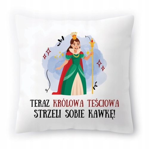 Poduszka Dla Teściowej Urodziny Imieniny Prezent z Nadrukiem ze Zdjęciem