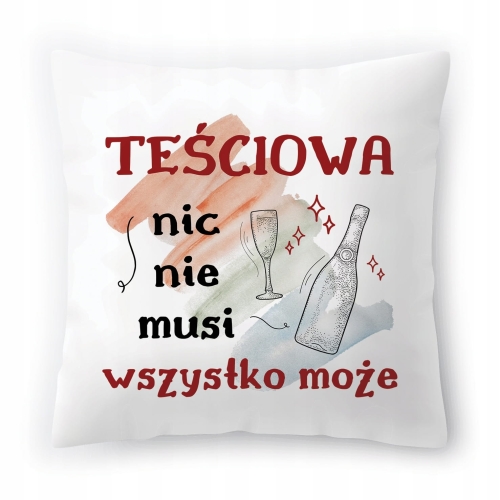Poduszka Dla Teściowej Urodziny Imieniny Prezent z Nadrukiem ze Zdjęciem