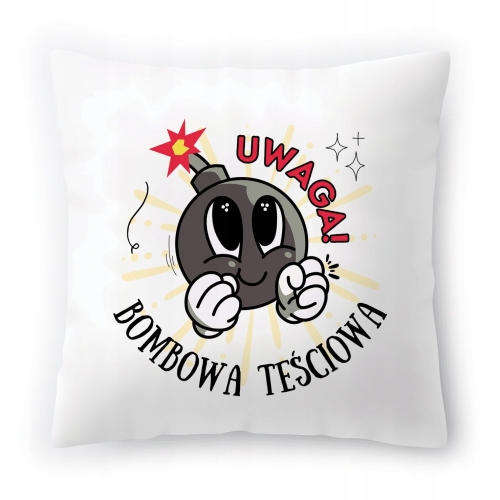 Poduszka Dla Teściowej Urodziny Imieniny Prezent z Nadrukiem ze Zdjęciem