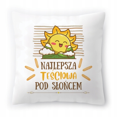 Poduszka Dla Teściowej Urodziny Imieniny Prezent z Nadrukiem ze Zdjęciem