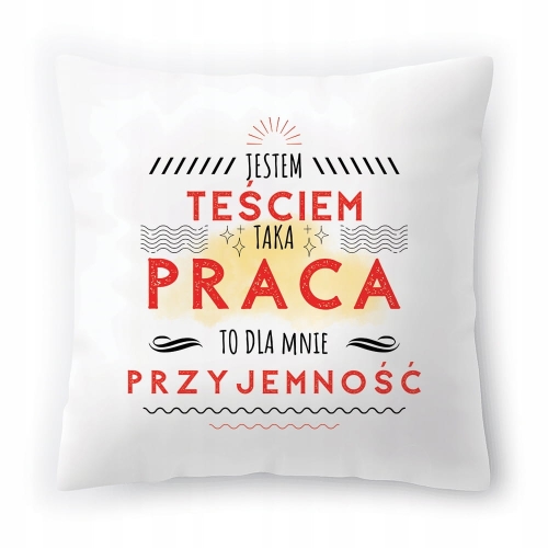 Poduszka Dla Teścia na Urodziny Prezent z Nadrukiem ze Zdjęciem