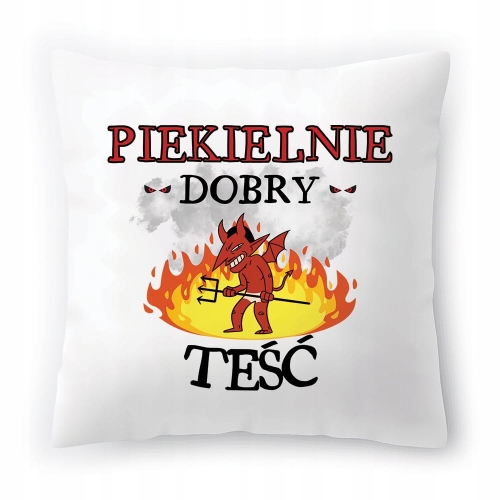 Poduszka Dla Teścia na Urodziny Prezent z Nadrukiem ze Zdjęciem