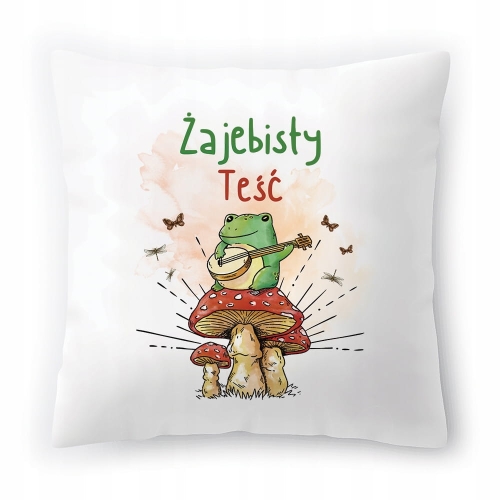 Poduszka Dla Teścia na Urodziny Prezent z Nadrukiem ze Zdjęciem